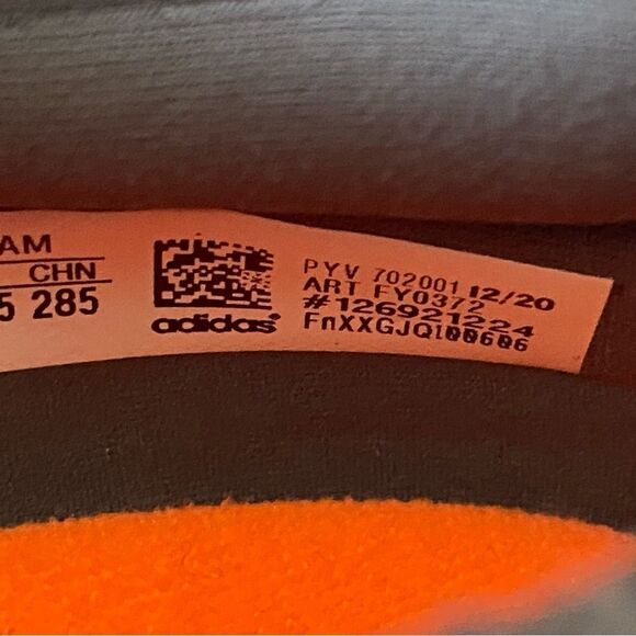 Adidas Shoes Mens 11.5 Gray Orange UltraBoost 21 Prime Knit Sneakers FY0372 - Picture 8 of 8